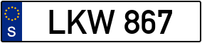 Trailer License Plate